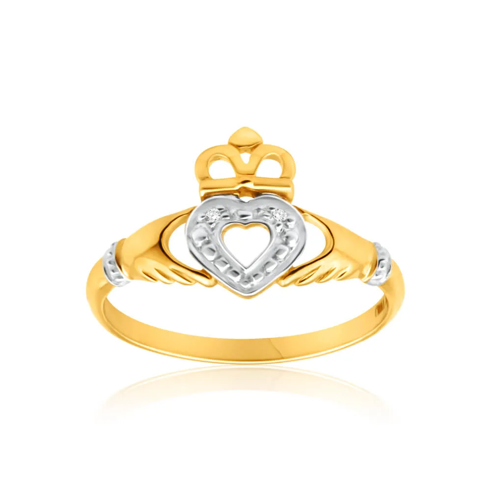 9ct Yellow Gold Majestic Diamond Ring