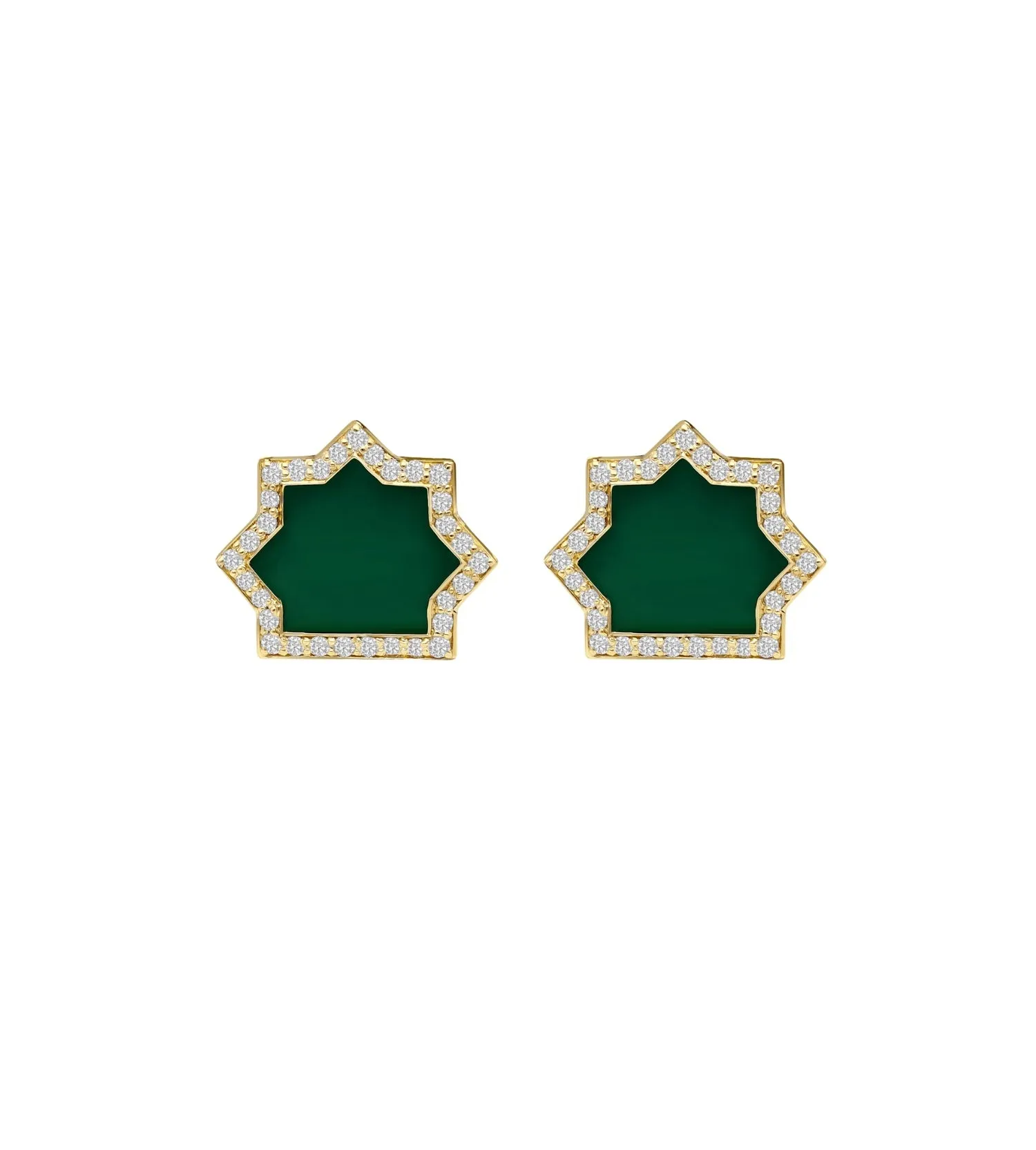 Andalus Green Onyx Earrings