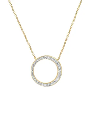 Asymmetrical Diamond Loop Necklace