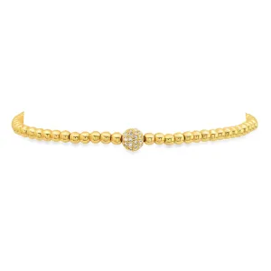 BALL STRETCH BRACELET, GOLD