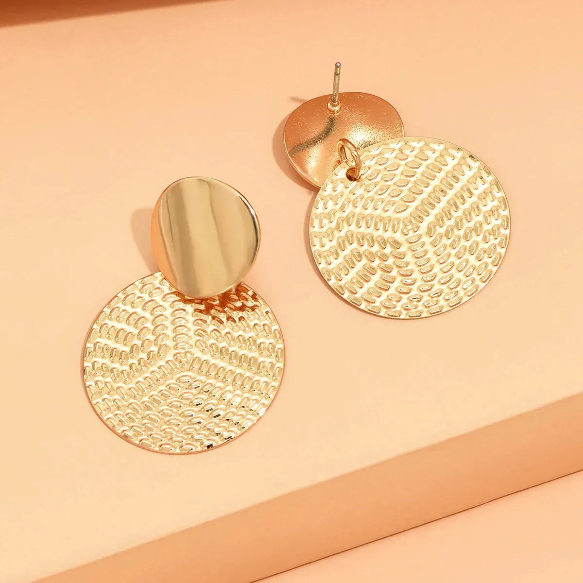 Bohemia Trendy Geometric Metal Round Earrings Wedding Earring