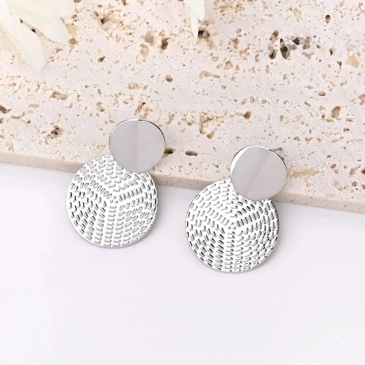 Bohemia Trendy Geometric Metal Round Earrings Wedding Earring