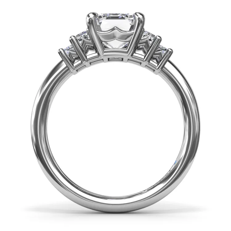 Bold and Beautiful Five Stone Engagement Ring