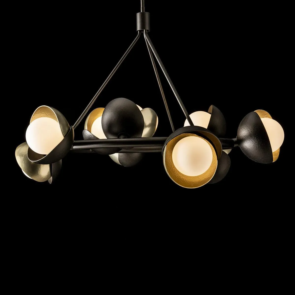 Brooklyn 32 in. 9 lights Pendant Light Modern Brass Finish