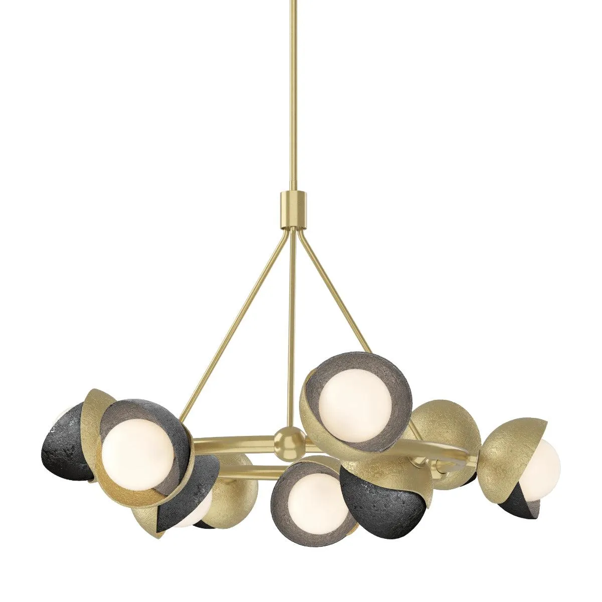 Brooklyn 32 in. 9 lights Pendant Light Modern Brass Finish