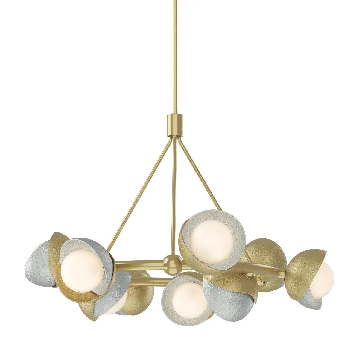 Brooklyn 32 in. 9 lights Pendant Light Modern Brass Finish