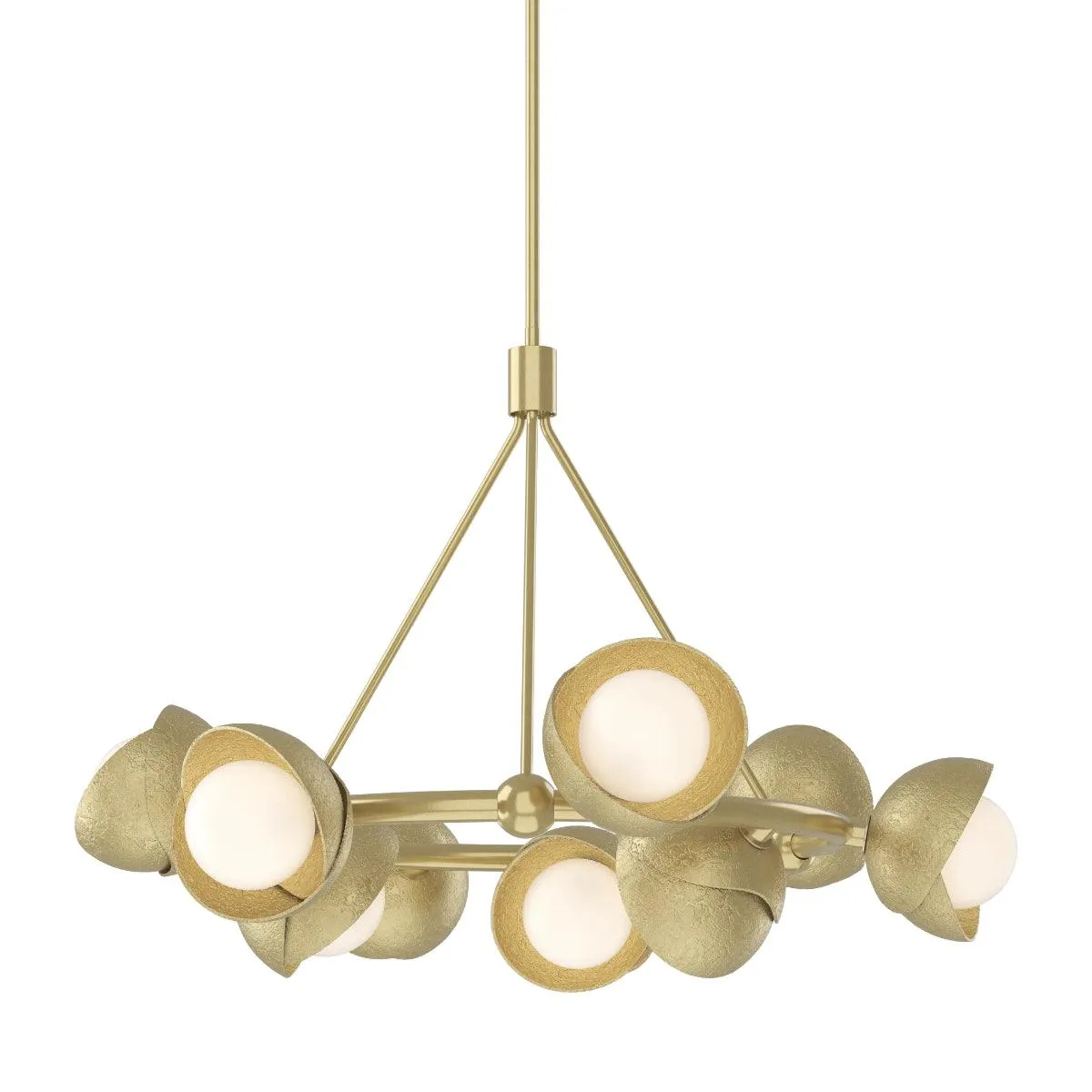 Brooklyn 32 in. 9 lights Pendant Light Modern Brass Finish