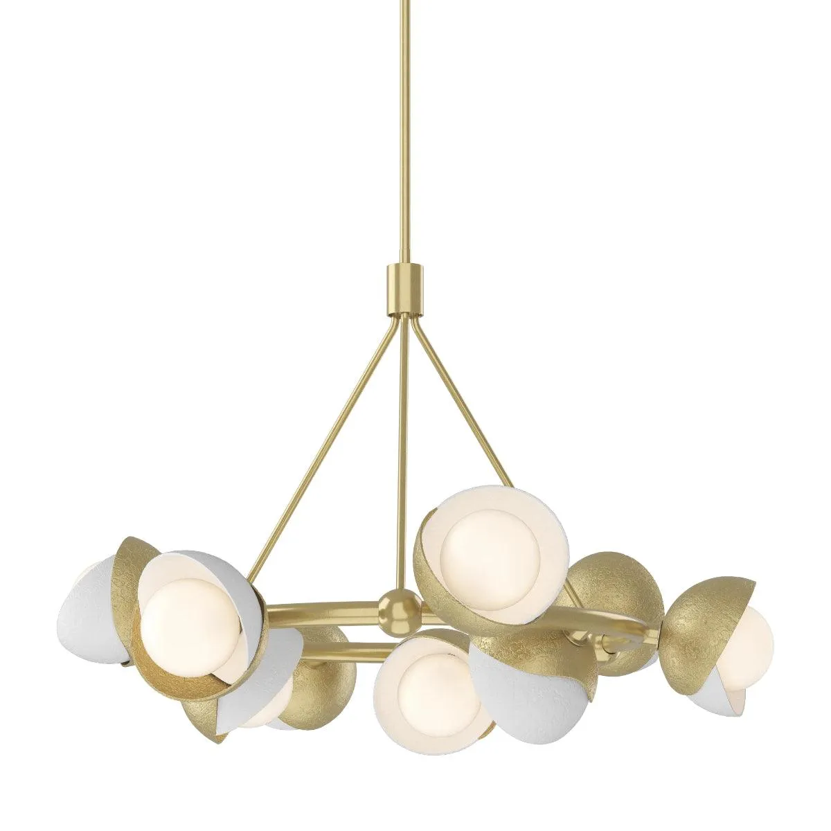 Brooklyn 32 in. 9 lights Pendant Light Modern Brass Finish