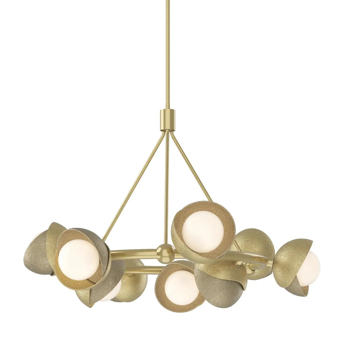 Brooklyn 32 in. 9 lights Pendant Light Modern Brass Finish