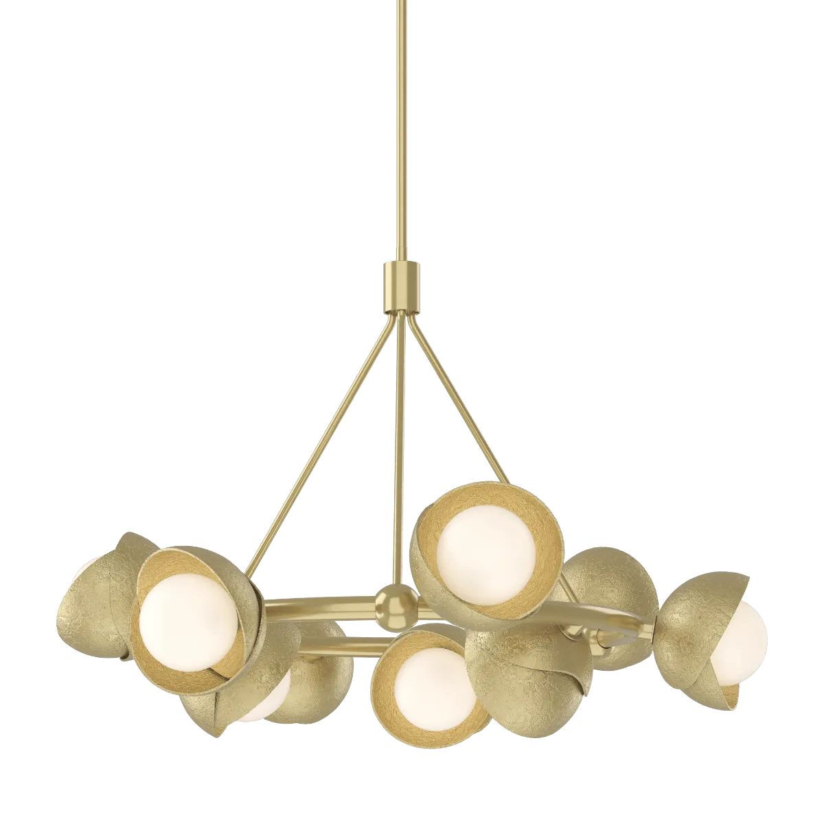 Brooklyn 32 in. 9 lights Pendant Light Modern Brass Finish