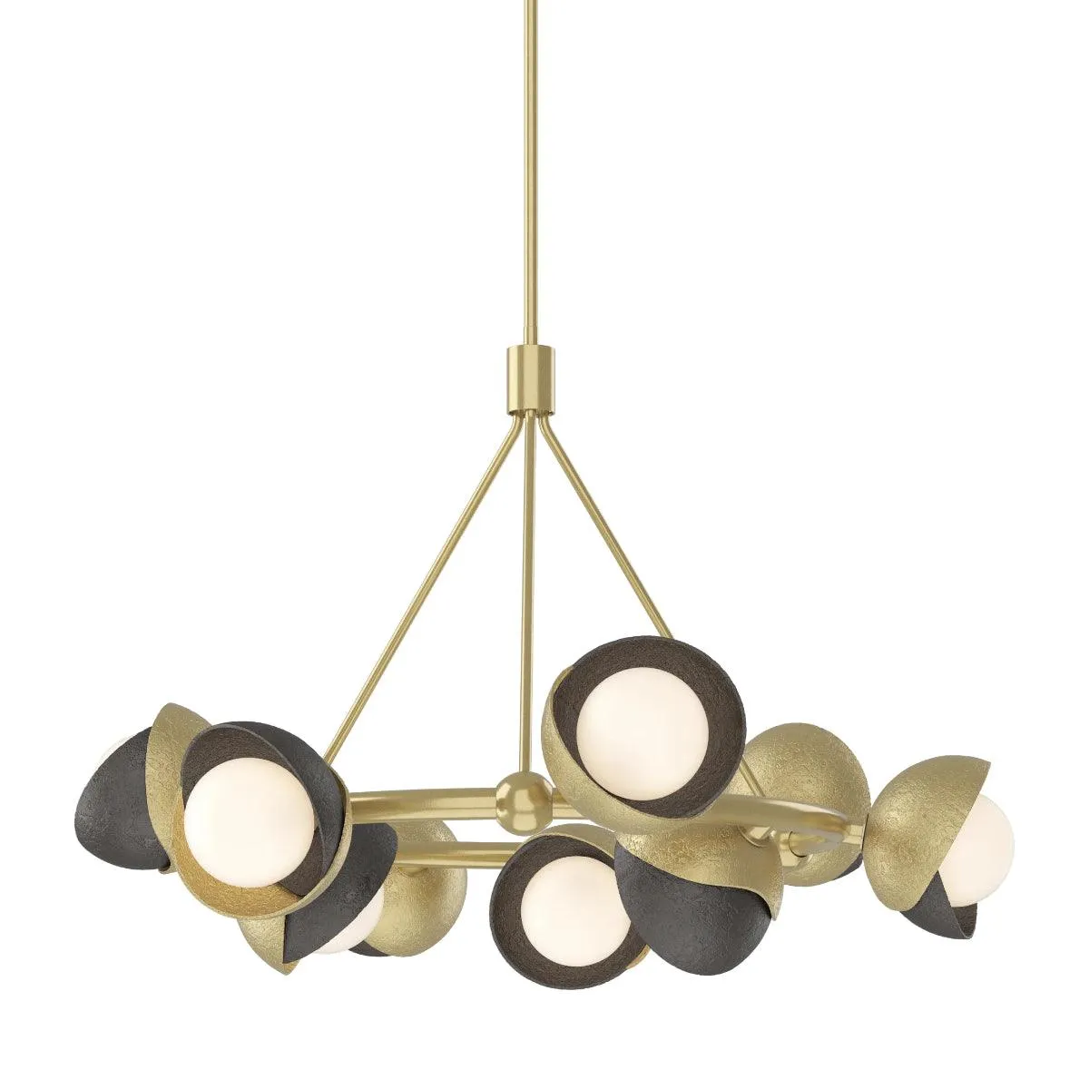 Brooklyn 32 in. 9 lights Pendant Light Modern Brass Finish