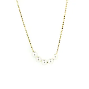 Cable Beach Sands Pearl Necklace Yellow Gold