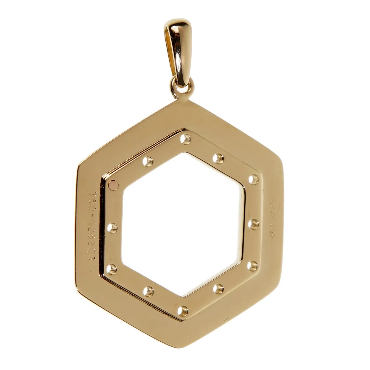 Cartier Vintage Zodiac Diamond Yellow Gold Pendant Necklace