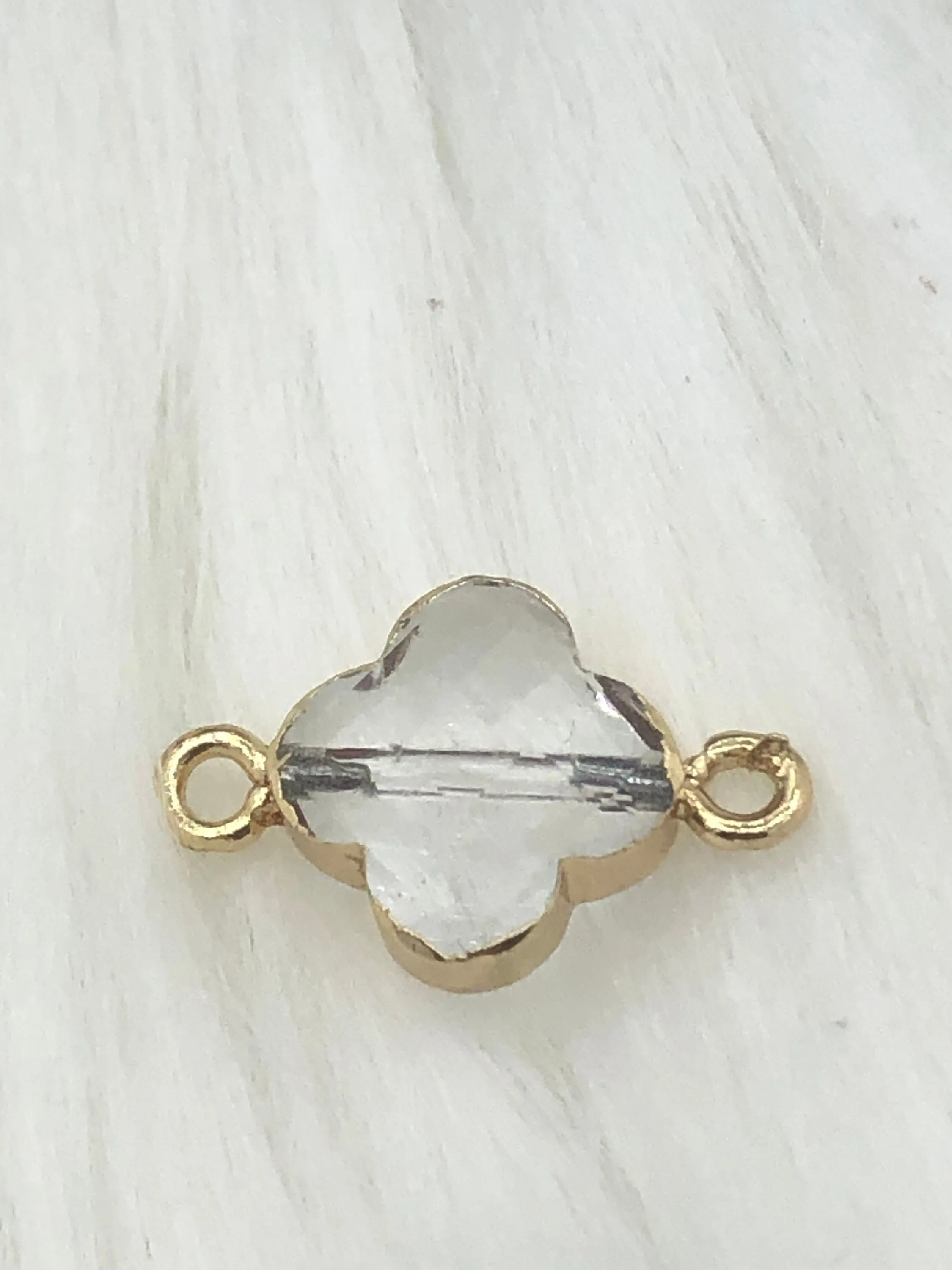 Crystal Gold Soldered Pendants and charms. Square, Teardrop, Drop, Square connector , 7 Styles to choose from. Fast Shipping