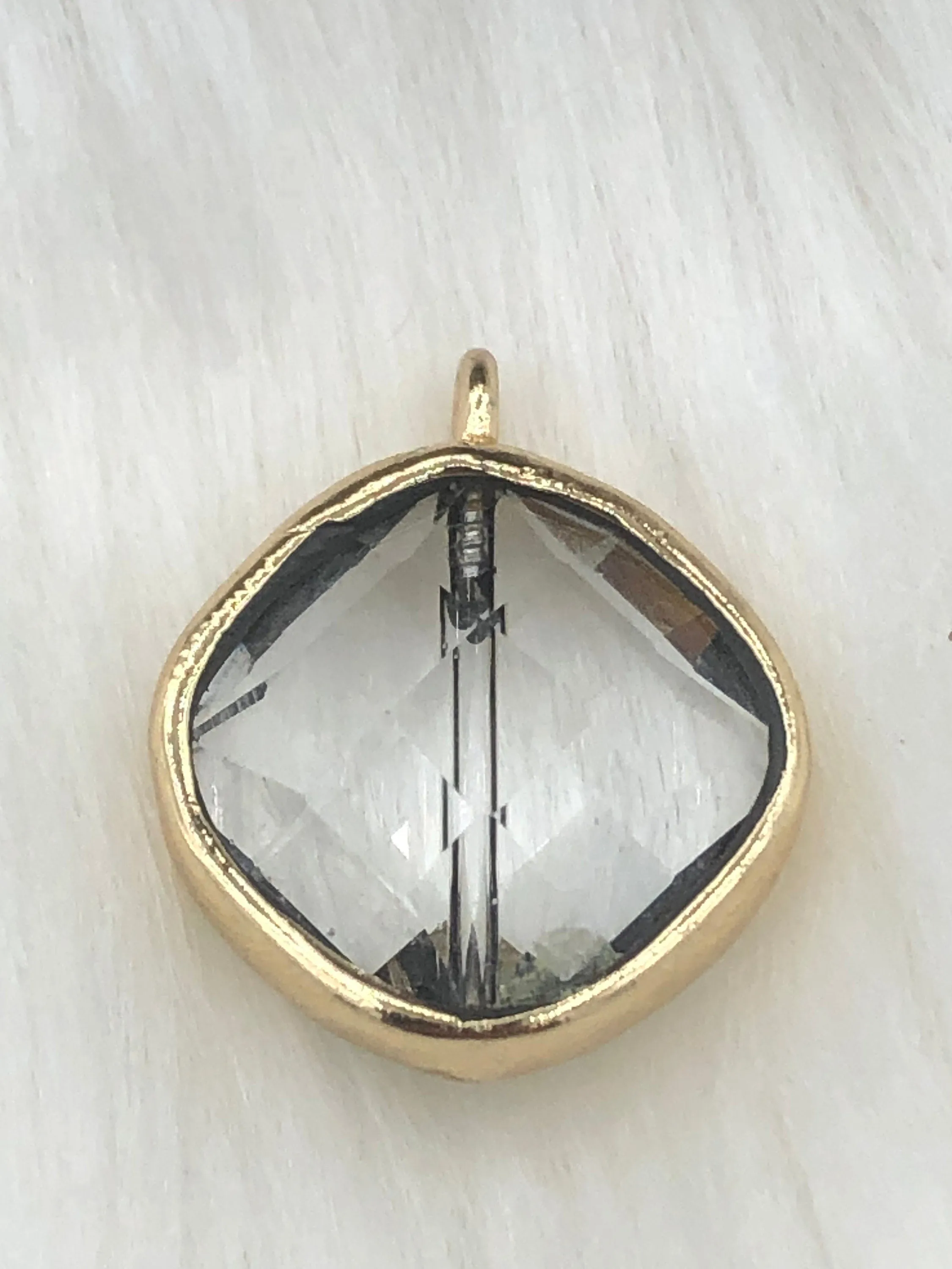 Crystal Gold Soldered Pendants and charms. Square, Teardrop, Drop, Square connector , 7 Styles to choose from. Fast Shipping