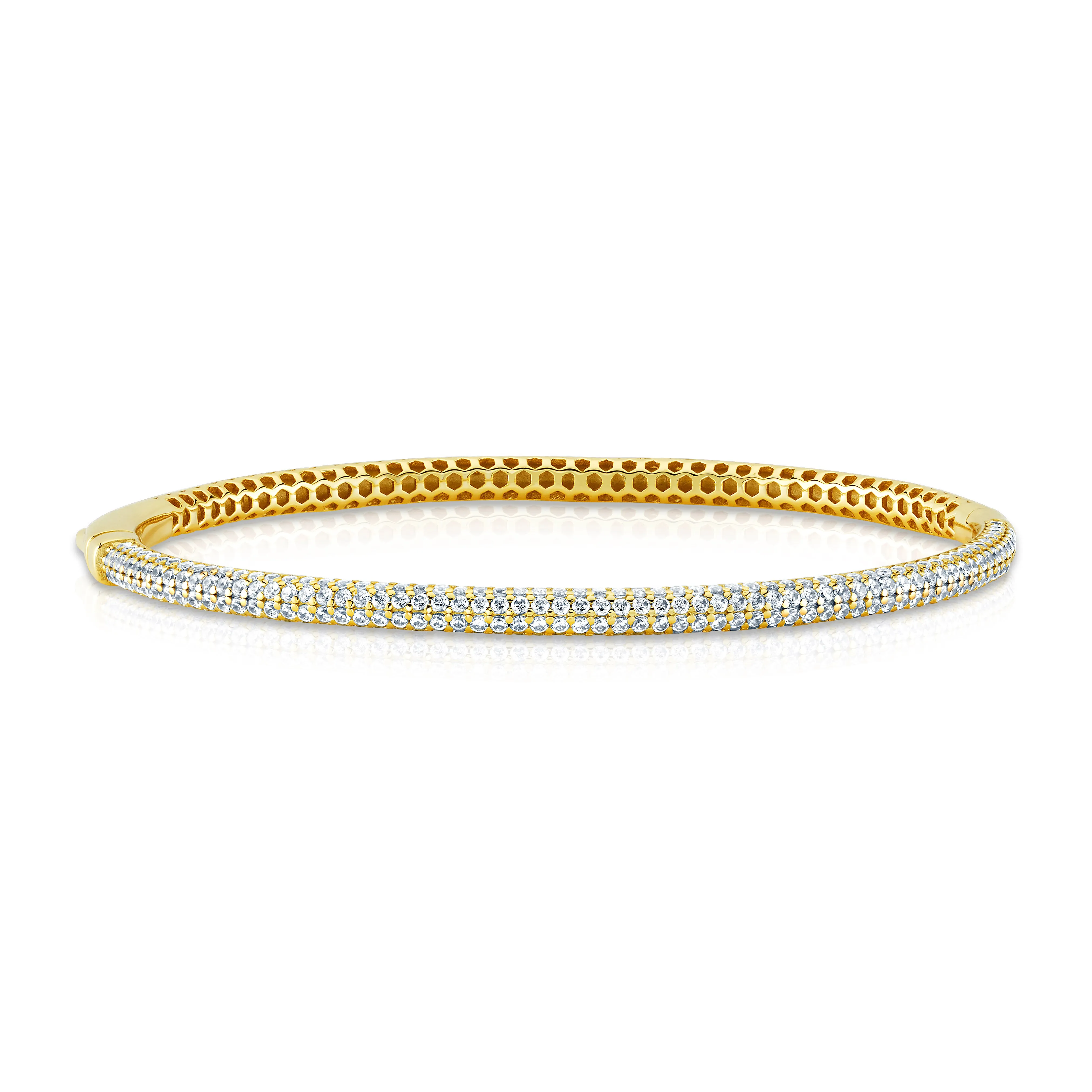 CZ PAVE BANGLE, GOLD