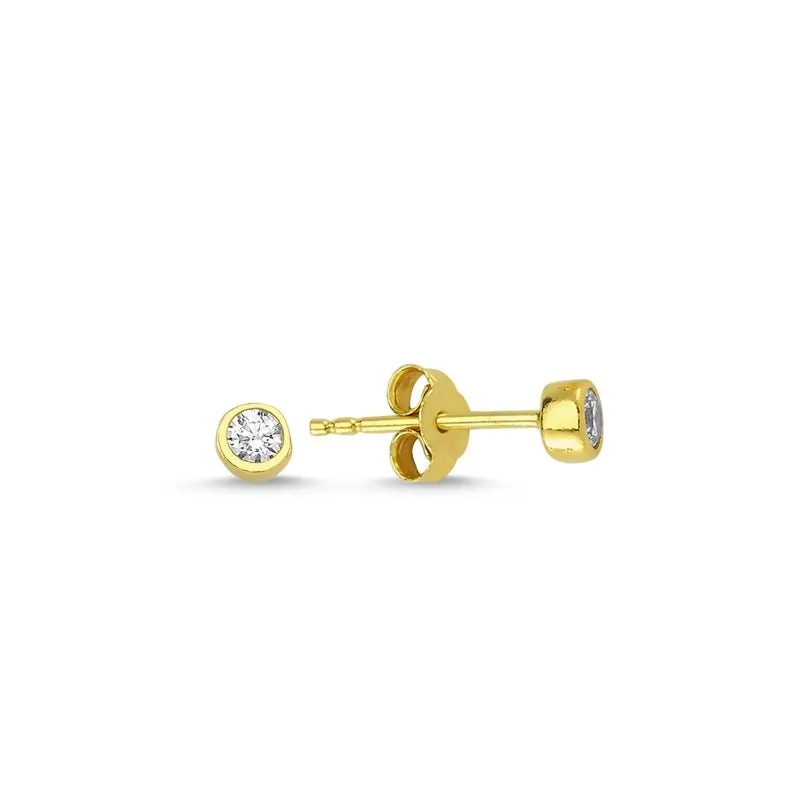 Dainty Trendy Mini Simple Studs Earring with Crystal