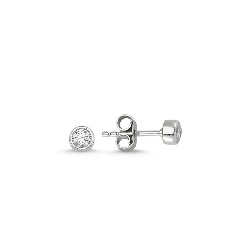 Dainty Trendy Mini Simple Studs Earring with Crystal