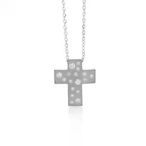 Diamond Cross Pendant P052