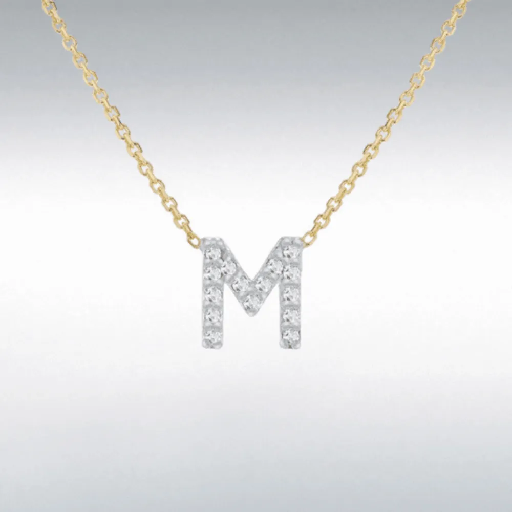 Diamond Initial Necklace