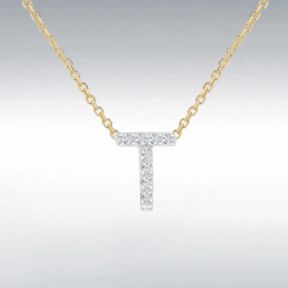 Diamond Initial Necklace