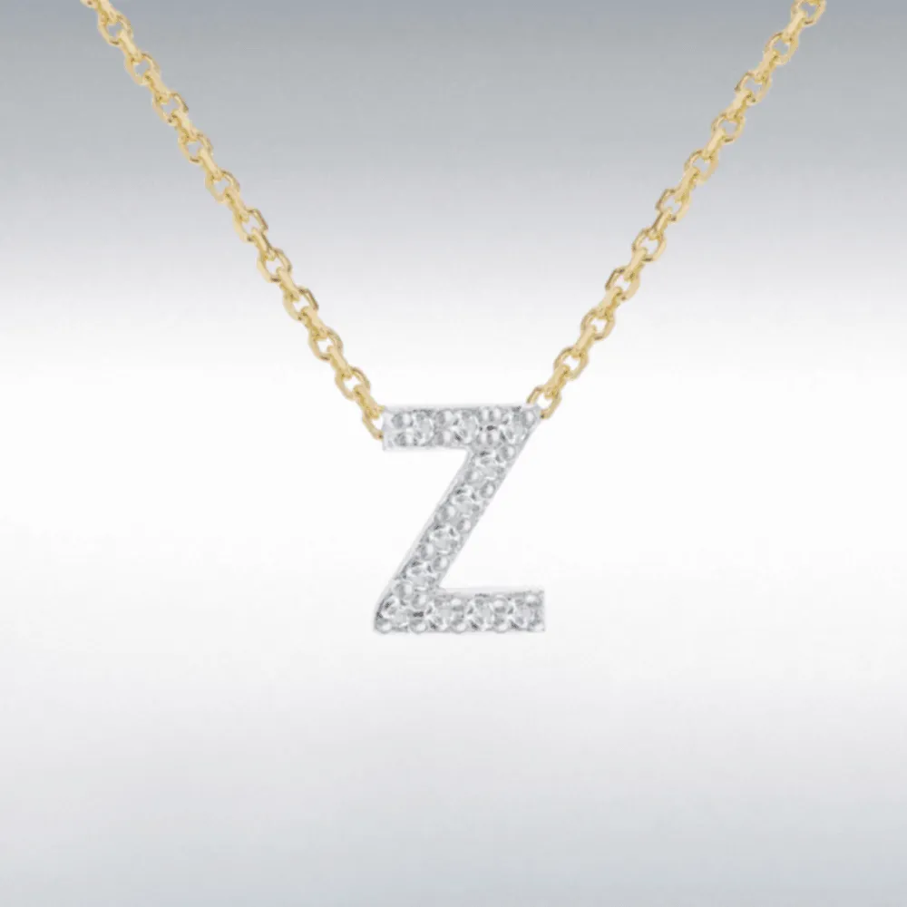 Diamond Initial Necklace