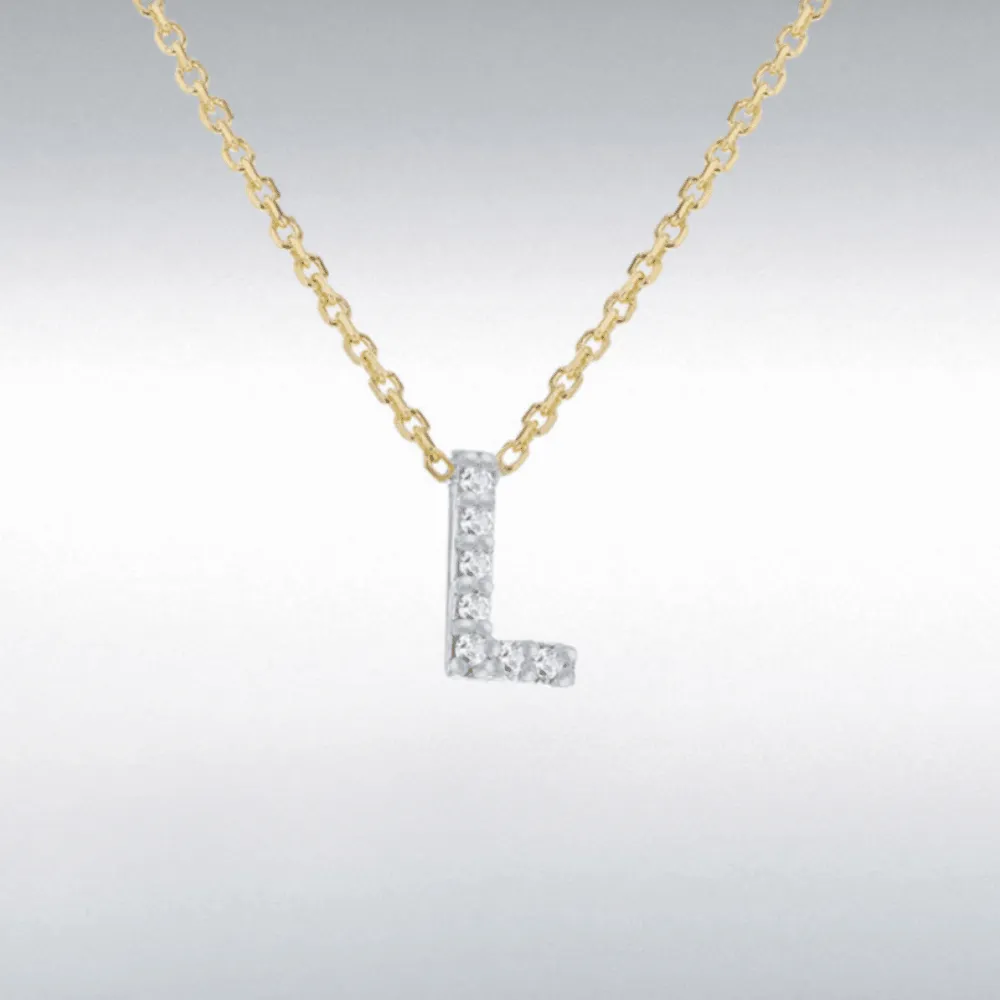 Diamond Initial Necklace