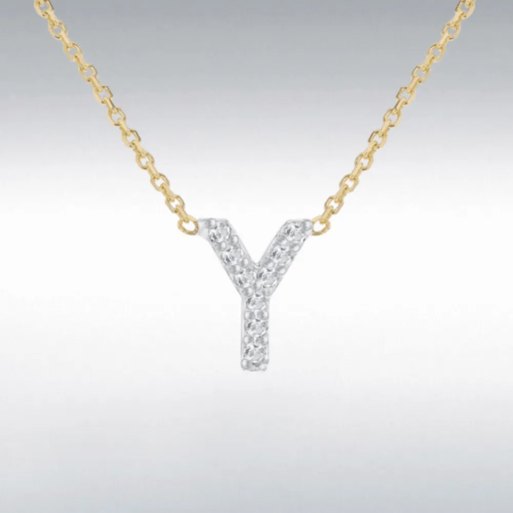 Diamond Initial Necklace