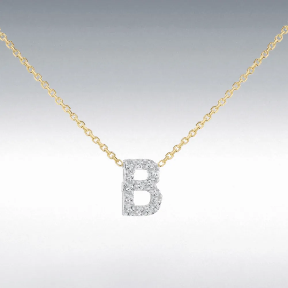 Diamond Initial Necklace