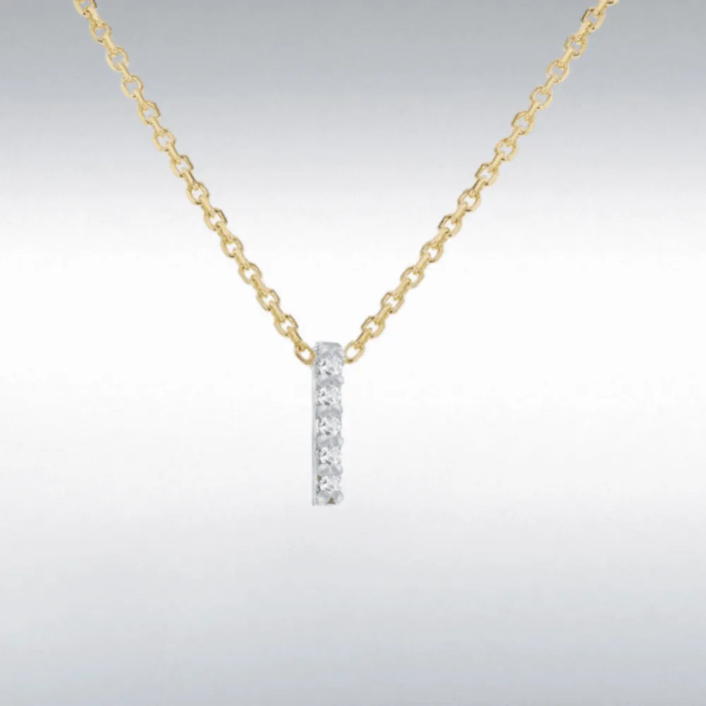 Diamond Initial Necklace