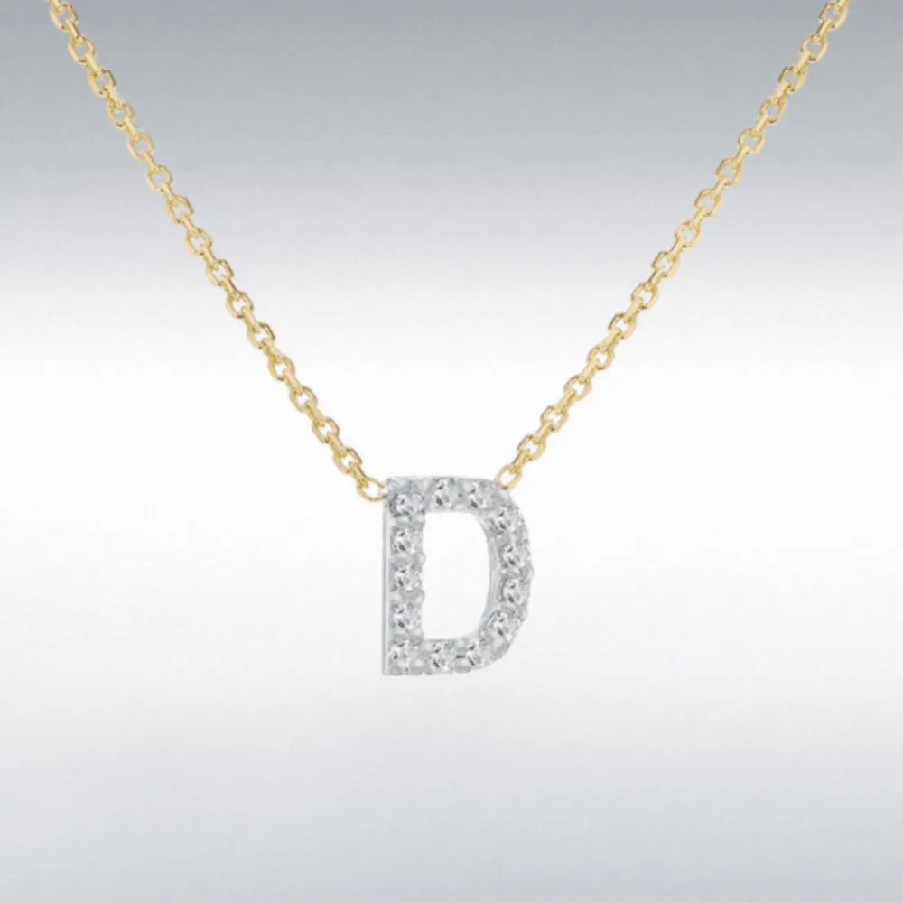 Diamond Initial Necklace