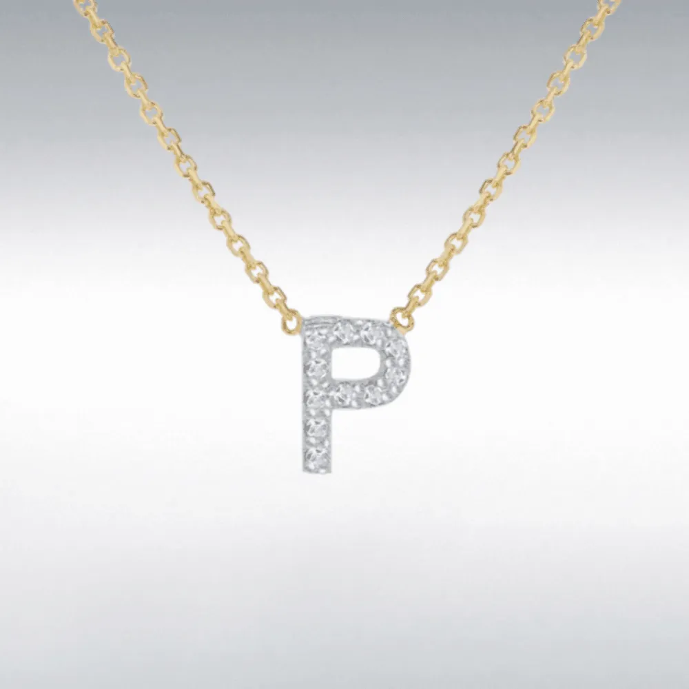 Diamond Initial Necklace