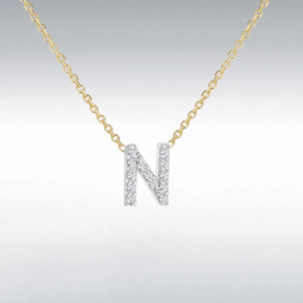 Diamond Initial Necklace