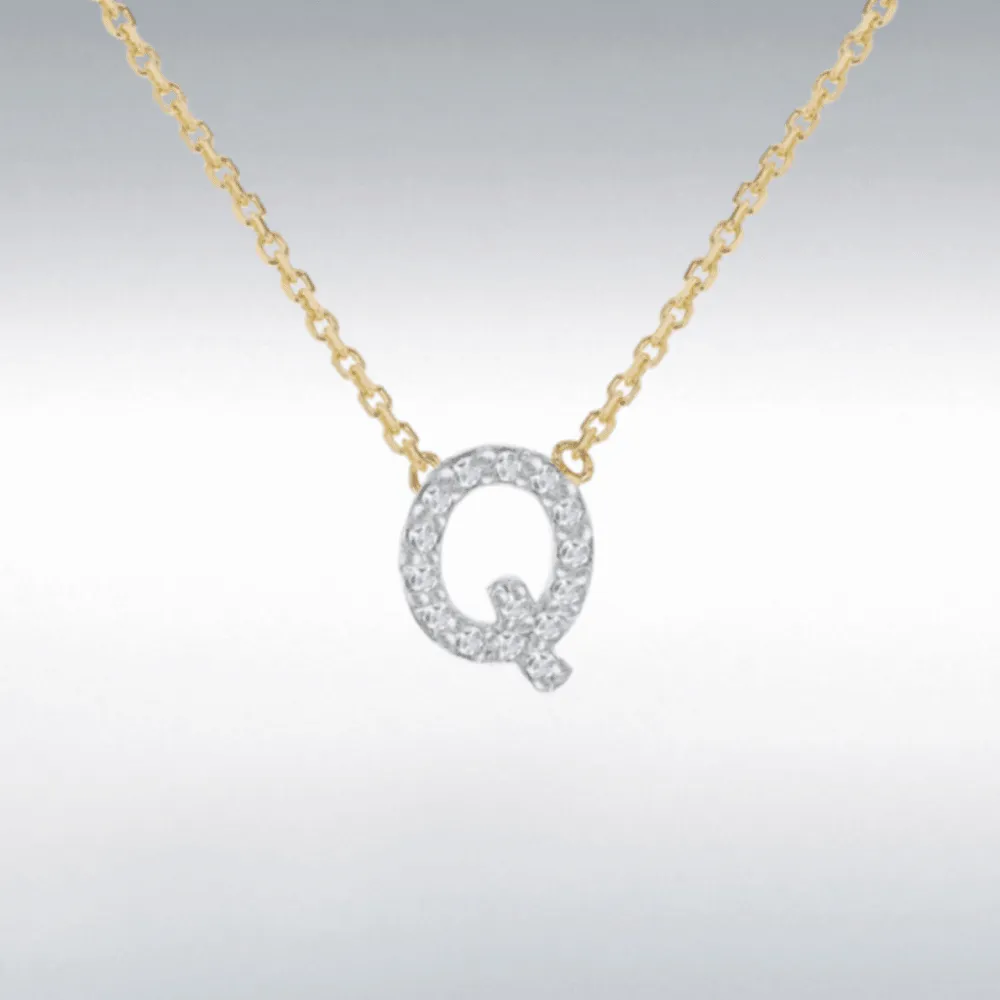 Diamond Initial Necklace