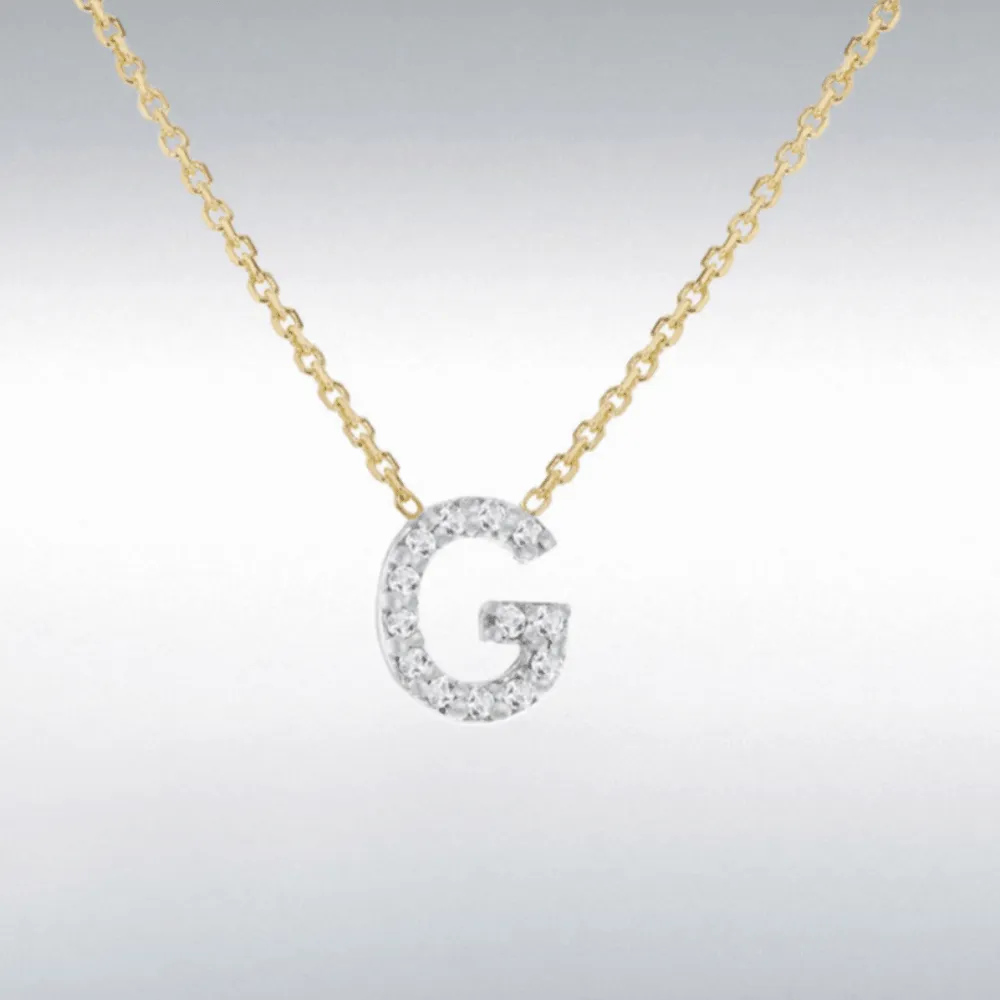 Diamond Initial Necklace