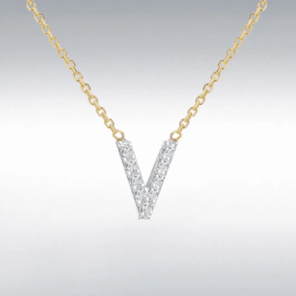 Diamond Initial Necklace