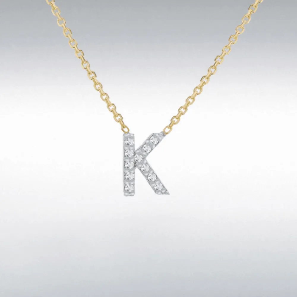 Diamond Initial Necklace