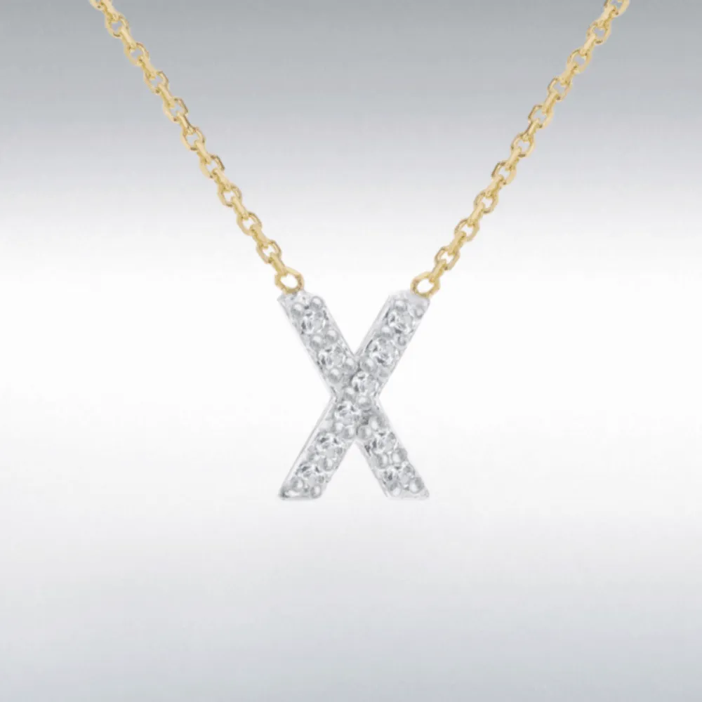 Diamond Initial Necklace