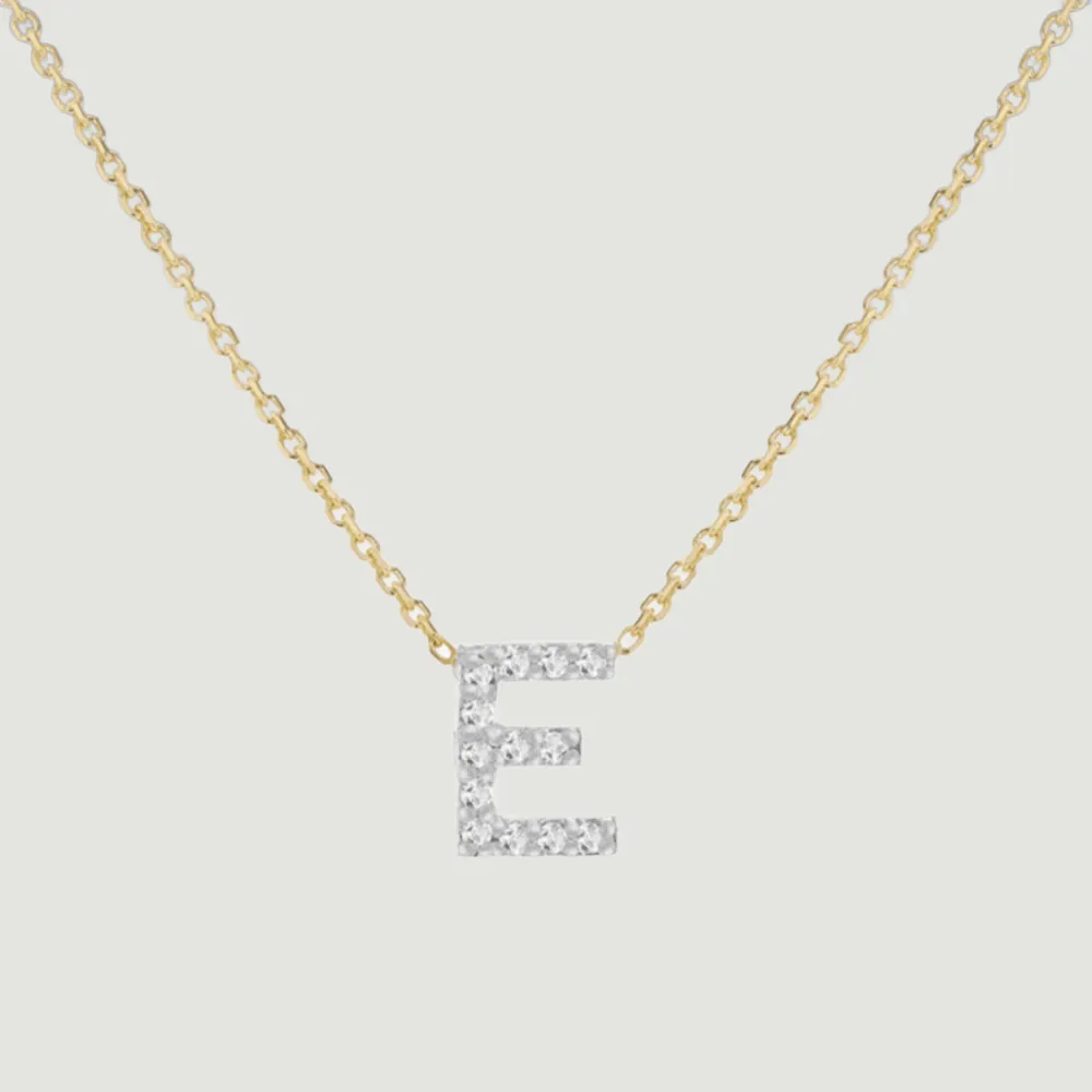 Diamond Initial Necklace