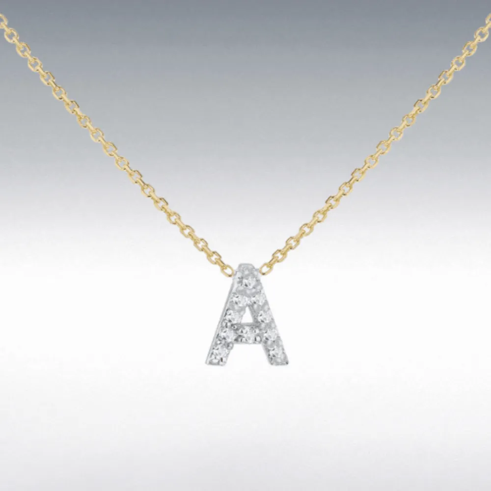 Diamond Initial Necklace