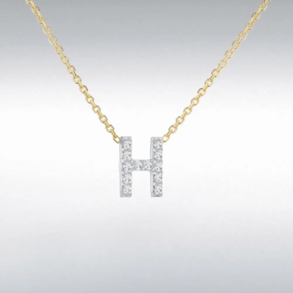 Diamond Initial Necklace