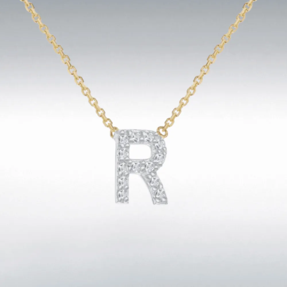 Diamond Initial Necklace