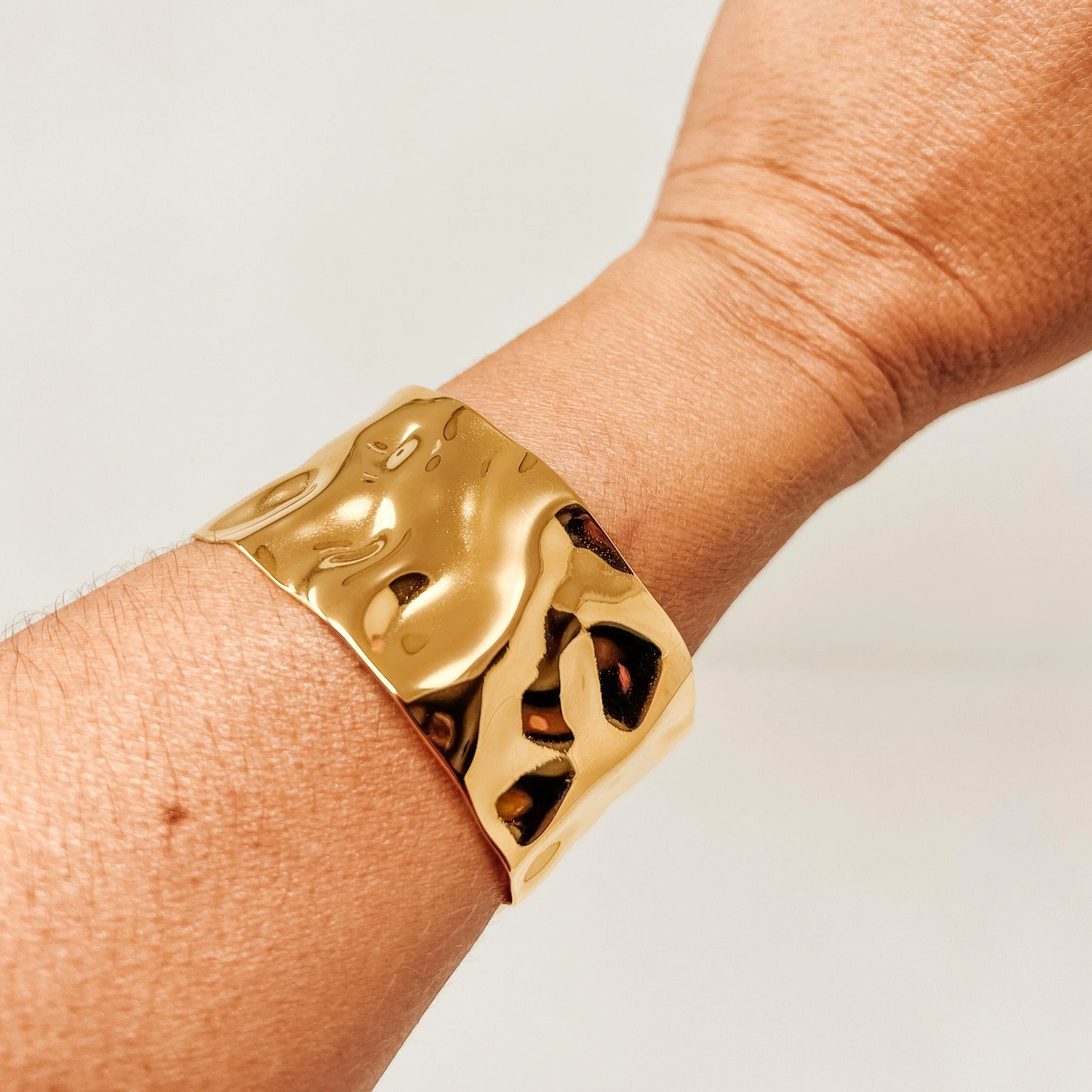 Diana Hammered Cuff Bracelet