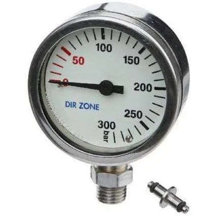 DIRZONE 52mm Naked Pressure Gauge - Chrome