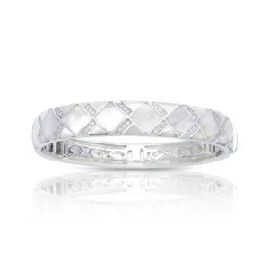 Echelon White Mother-of-Pearl Bangle