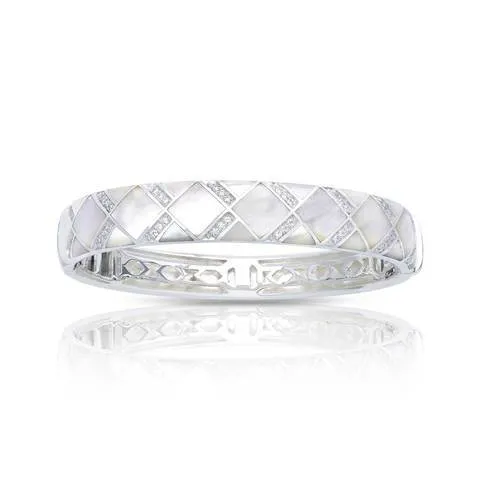 Echelon White Mother-of-Pearl Bangle