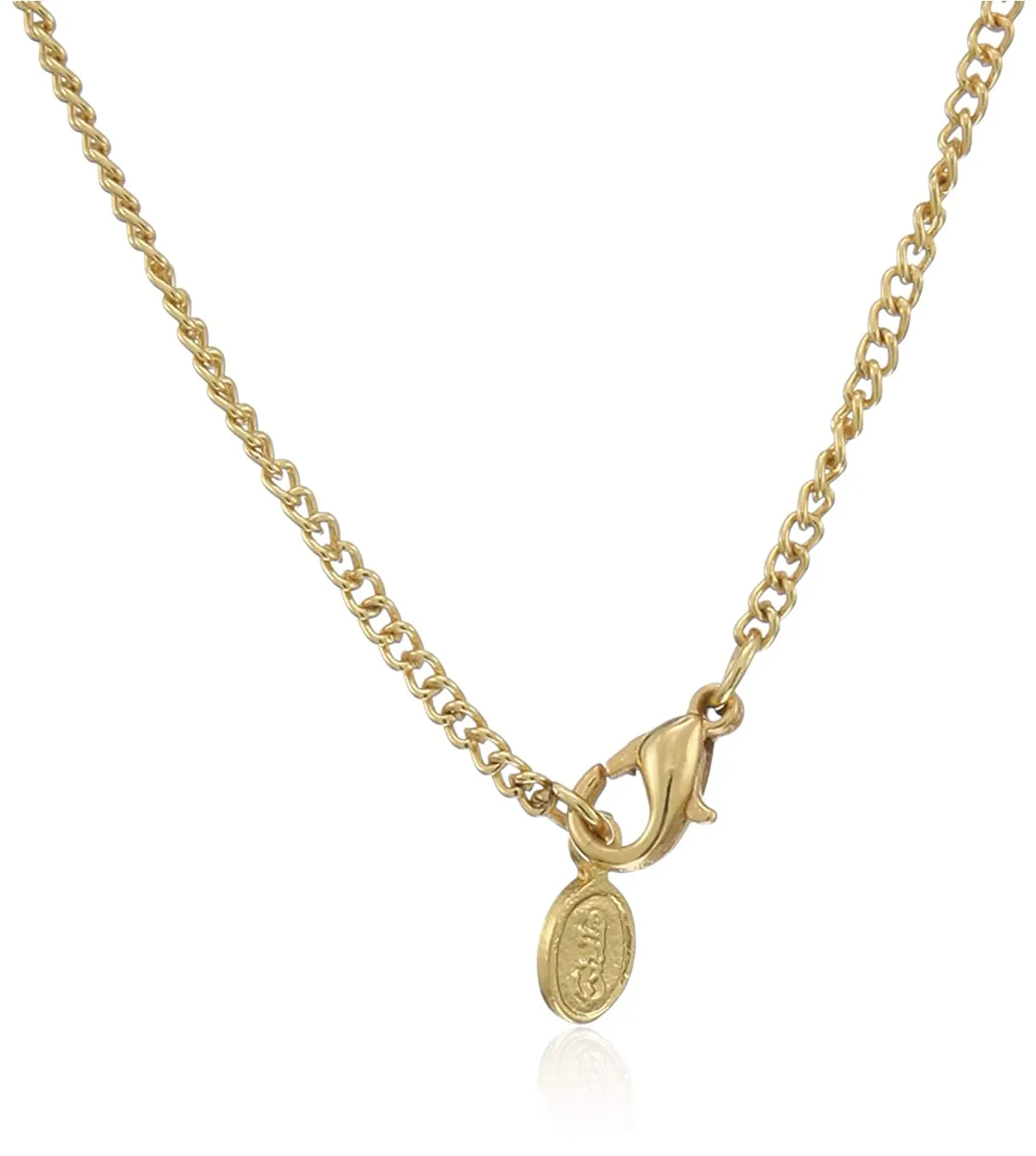 Estele Graceful Gold-Plated Pendant Set for Women