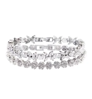 Fleur & Daisy Eternity Tennis Bracelets