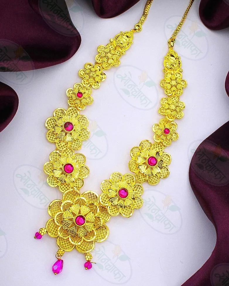 FLORAL GANPATI NECKLACE