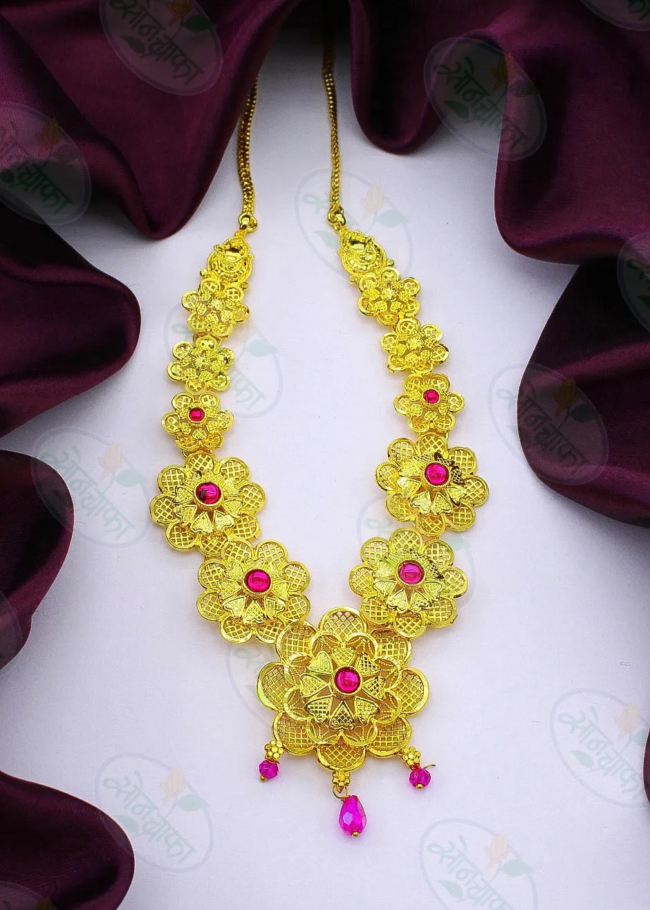 FLORAL GANPATI NECKLACE